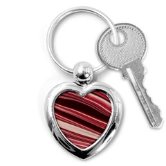 Wave Texture Design Pattern Art Key Chain (Heart)