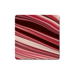 Wave Texture Design Pattern Art Square Magnet by Amaryn4rt