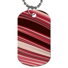 Wave Texture Design Pattern Art Dog Tag (One Side)