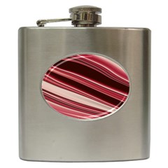 Wave Texture Design Pattern Art Hip Flask (6 oz)