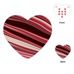 Wave Texture Design Pattern Art Playing Cards Single Design (Heart) Front