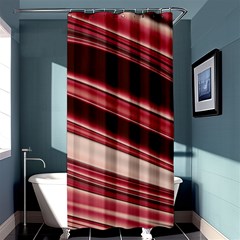 Wave Texture Design Pattern Art Shower Curtain 36  x 72  (Stall) 