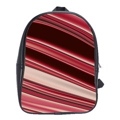 Wave Texture Design Pattern Art School Bag (XL)