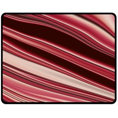 Wave Texture Design Pattern Art Double Sided Fleece Blanket (Medium) 