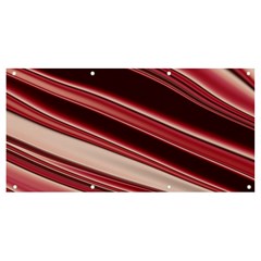 Wave Texture Design Pattern Art Banner And Sign 8  X 4  by Amaryn4rt