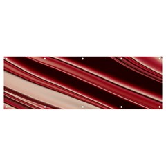 Wave Texture Design Pattern Art Banner And Sign 12  X 4  by Amaryn4rt