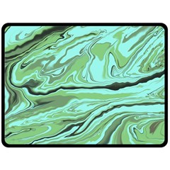 Waves Marbled Abstract Background Double Sided Fleece Blanket (large)  by Amaryn4rt