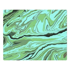 Waves Marbled Abstract Background Double Sided Flano Blanket (large)  by Amaryn4rt