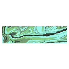 Waves Marbled Abstract Background Oblong Satin Scarf (16  X 60 ) by Amaryn4rt