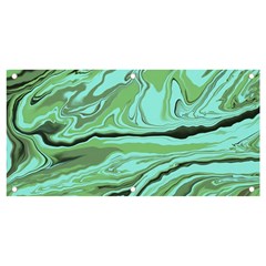 Waves Marbled Abstract Background Banner And Sign 4  X 2  by Amaryn4rt