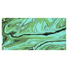 Waves Marbled Abstract Background Banner And Sign 6  X 3  by Amaryn4rt