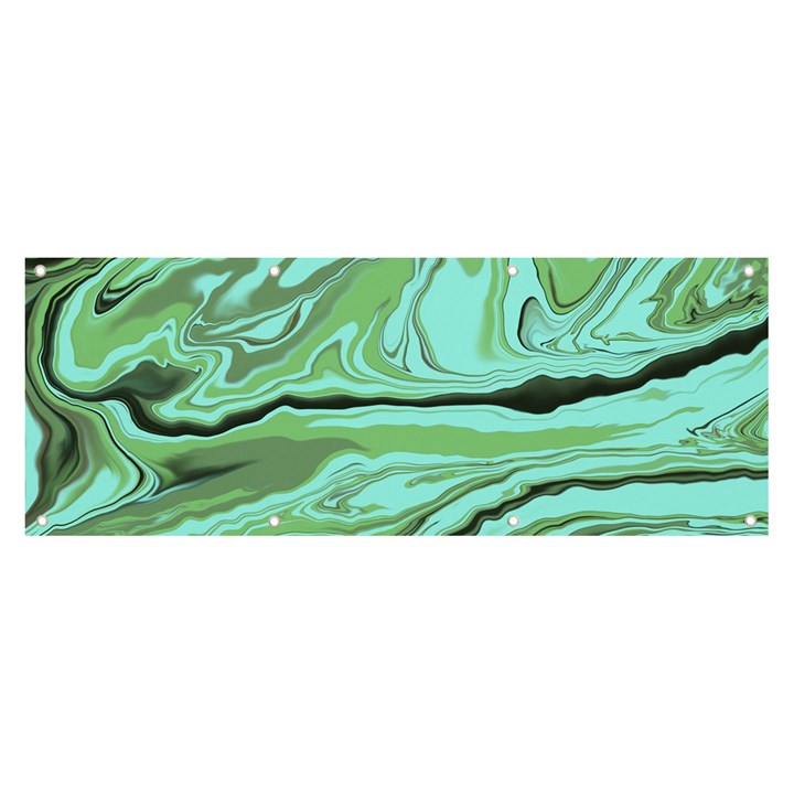 Waves Marbled Abstract Background Banner and Sign 8  x 3 