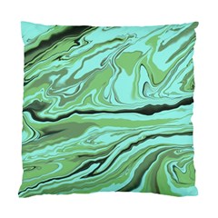 Waves Marbled Abstract Background Standard Cushion Case (two Sides) by Amaryn4rt