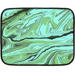 Waves Marbled Abstract Background Double Sided Fleece Blanket (mini)  by Amaryn4rt