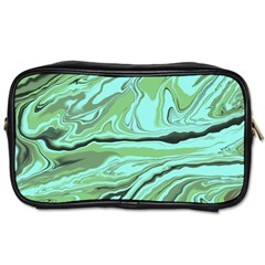 Waves Marbled Abstract Background Toiletries Bag (one Side) by Amaryn4rt