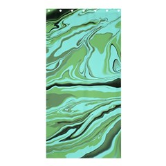 Waves Marbled Abstract Background Shower Curtain 36  X 72  (stall)  by Amaryn4rt