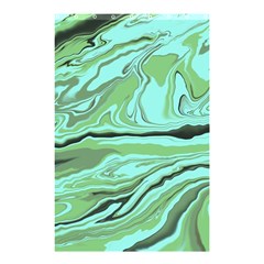 Waves Marbled Abstract Background Shower Curtain 48  X 72  (small)  by Amaryn4rt