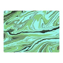 Waves Marbled Abstract Background Double Sided Flano Blanket (mini)  by Amaryn4rt