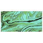 Waves Marbled Abstract Background Banner and Sign 8  x 4  Front