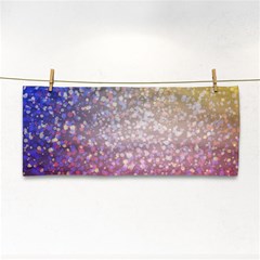 Glitter Particles Pattern Abstract Hand Towel by Amaryn4rt