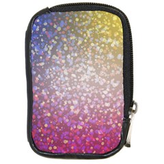 Glitter Particles Pattern Abstract Compact Camera Leather Case by Amaryn4rt