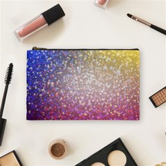 Glitter Particles Pattern Abstract Cosmetic Bag (medium) by Amaryn4rt