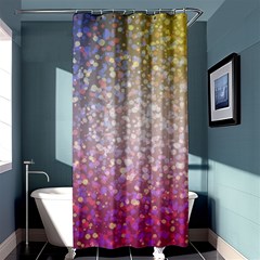 Glitter Particles Pattern Abstract Shower Curtain 36  X 72  (stall)  by Amaryn4rt