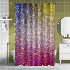 Glitter Particles Pattern Abstract Shower Curtain 48  X 72  (small)  by Amaryn4rt