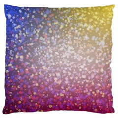 Glitter Particles Pattern Abstract Large Cushion Case (one Side) by Amaryn4rt