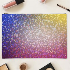 Glitter Particles Pattern Abstract Cosmetic Bag (xxl) by Amaryn4rt