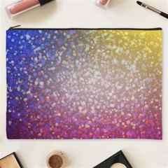 Glitter Particles Pattern Abstract Cosmetic Bag (xxxl) by Amaryn4rt