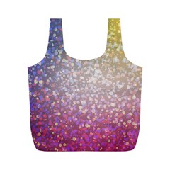 Glitter Particles Pattern Abstract Full Print Recycle Bag (m) by Amaryn4rt