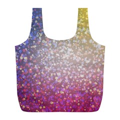 Glitter Particles Pattern Abstract Full Print Recycle Bag (l) by Amaryn4rt