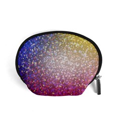 Glitter Particles Pattern Abstract Accessory Pouch (small) by Amaryn4rt