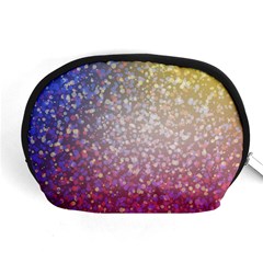 Glitter Particles Pattern Abstract Accessory Pouch (medium) by Amaryn4rt