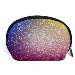 Glitter Particles Pattern Abstract Accessory Pouch (large) by Amaryn4rt