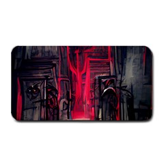 Stranger Things Fantasy Dark  Red Medium Bar Mats by Amaryn4rt