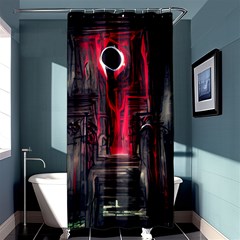 Stranger Things Fantasy Dark  Red Shower Curtain 36  X 72  (stall)  by Amaryn4rt