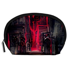 Stranger Things Fantasy Dark  Red Accessory Pouch (large) by Amaryn4rt