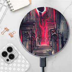 Stranger Things Fantasy Dark  Red Wireless Charger by Amaryn4rt