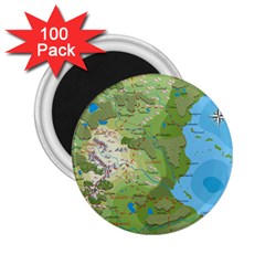 Grand Duchy Of Valderin Fantasy Map 2 25  Magnets (100 Pack)  by Amaryn4rt