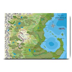 Grand Duchy Of Valderin Fantasy Map Large Doormat  by Amaryn4rt