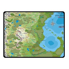 Grand Duchy Of Valderin Fantasy Map Fleece Blanket (small) by Amaryn4rt