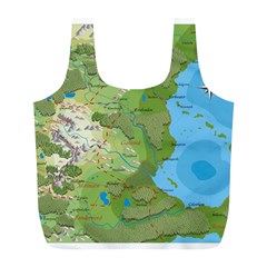 Grand Duchy Of Valderin Fantasy Map Full Print Recycle Bag (l) by Amaryn4rt