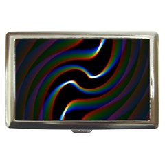 Rainbow Waves Art Iridescent Cigarette Money Case by Amaryn4rt