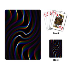 Rainbow Waves Art Iridescent Playing Cards Single Design (rectangle) by Amaryn4rt