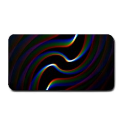 Rainbow Waves Art Iridescent Medium Bar Mats by Amaryn4rt