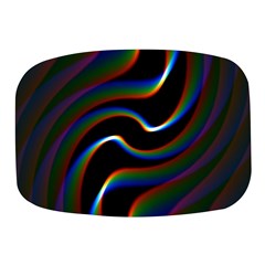 Rainbow Waves Art Iridescent Mini Square Pill Box by Amaryn4rt