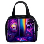 Purple Drawing Digital Art Classic Handbag (Two Sides) Front