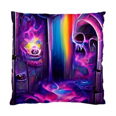 Purple Drawing Digital Art Standard Cushion Case (two Sides) by Amaryn4rt